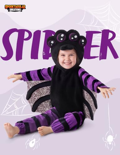 Disfraz infantil de araña para Halloween para niños miniatura 2