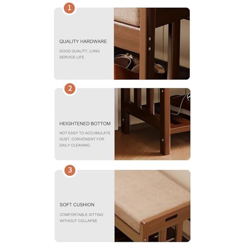 Banc à chaussures d'entrée pour organiser les petits espaces encombrés - 5