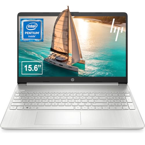 Image of HP 15.6 Inch Student Laptop | Intel Pentium Silver, Quad-Core Processor | 16GB RAM, 1TB SSD | Windows 11 | Thin and Light | 11 HR Battery | Natural Silver | True Vision Cam | Intel UHD Graphics