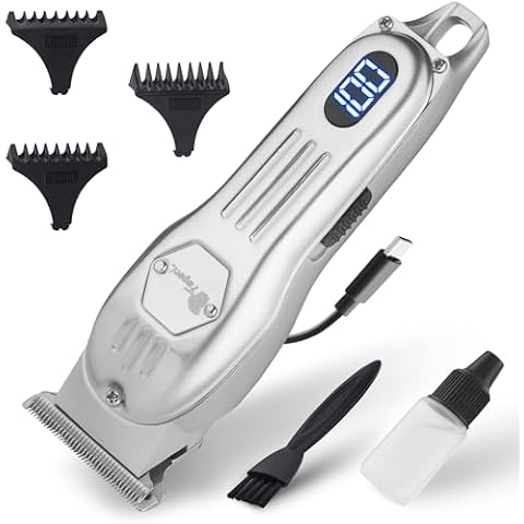 Fagaci Men's Professional Hair Trimmer, Powerful Battery, Sharp Blades, High-Speed Motor, Cold Steel for Comfortable Cuts Cover