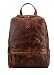 Produktbild Corno d´Oro Premium Eleganter Rucksack Damen Leder Mittelgroß mit vielen Fächern I Handmade Damenrucksack Echt Leder für 14 Zoll Laptop I Lederrucksack Vintage Braun
