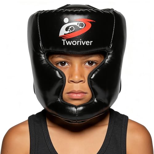 Boxing Headgear 1 Pack, Adjustable MMA Headgear for Adult Men & Kids, Closed-Type Boxing Helmet, Sparring, Muay Thai, Kickboxing Training Gear, Strong Grip