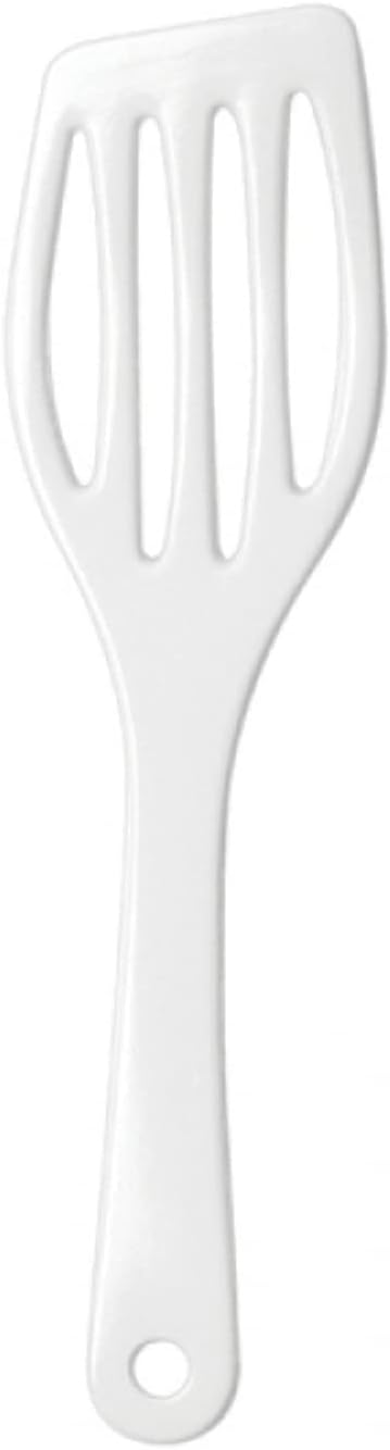WacaSpatula 260 mm - Robust Plastic Kitchen Aid - Heat Resistant up to 200°C, Dishwasher Safe, Tasteless - Ideal for Roasting, Cooking & Grilling - Reusable - White