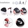 Guitar Strap Locks, Secure Anti-Skid Metal Strap Lock Buttons Replacement System with Quick-Change Design for Electric Acoustic Bass Guitars