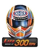 Nostalgia Decals NHRA Helmet 300 mph Decal 4