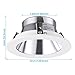 TORCHSTAR 4 Inch Brighter Classic Recessed Light Trim, Metal Step Baffle, Fit Halo/Juno Remodel Housing, 4 Inch Can Light Trim for PAR16, PAR20, BR20, Aluminum Reflector, Pack of 6