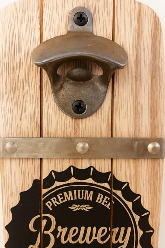 Décapsuleur mural en bois, idée cadeau originale pour bar à domicile