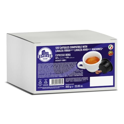 Espresso Italiano 120 Capsule Caffè Compatibile con Lavazza Firma (120