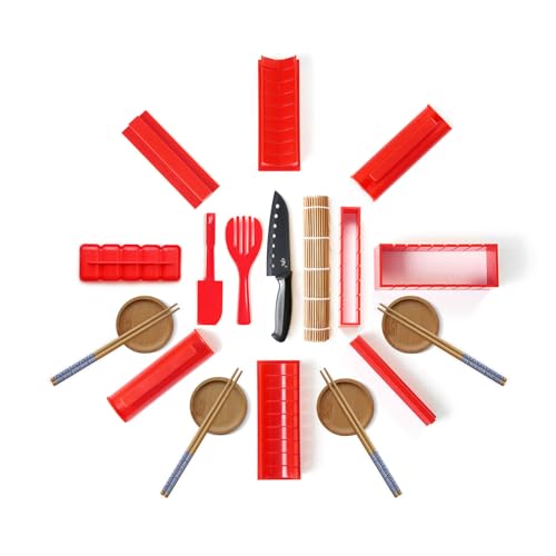 Aya Sushi Maker 3 - Sushi Making Kit - Premium 25 Piece Sushi Set - AI Assistant - Recipes - Video Tutorials - Sushi Knife & Bamboo Mat - Easy and Fun - Sushi Rolls - Beginners and Experts - Image 7