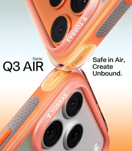 Image of TORRAS Ostand Q3 Air for iPhone 17 Pro Case with 360 Magnetic Stand, Fit for MagSafe, Mil-Grade Drop Tested, Camera Control Button, Shockproof Phone Case for iPhone 17 Pro 6.3 inch, Blush Sage