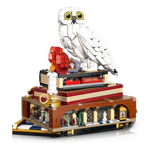 Harry Potter Pietra Filosofale – Edizione del Collezionista - Regali per la Festa del Papà - Modellino Fai da Te - Decorazione per Camera da Letto con Scene del Film, Edvige e 3 Minifigure 76466 - Lego - Immagine 3