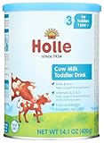 Holle Organic Toddler Milk Drink – Non-GMO, Clean Label Certified, Gentle European Formula with Omega-3 & Vitamins for Kids 12-36 Months, 14 oz