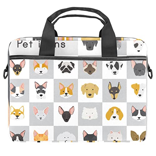 Sac bandoulière ordinateur 13-14.5 pouces à motif fruits chic et coloré