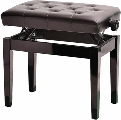 Banco Para Piano C/Regulagem Banqueta luxo sonata 212 brown