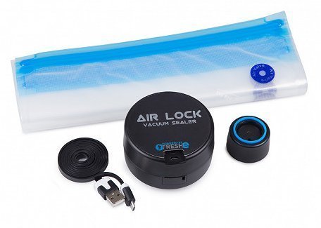 Cordless Vacuum Sealer – Air Lock Vacuum Sealer, Food Saver, Easy To Use Kitchen To, Portable, & Rechargeable – Black