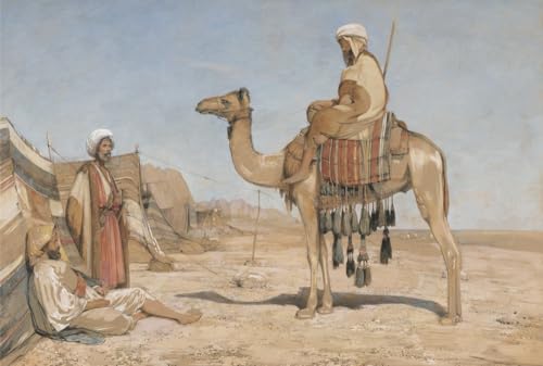 Toile Un Campement Bédouin John Frederick Lewis pour habiller un grand mur vide