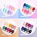 beetles Gel Polish Set Vivid Seasons - Spring Gel Nail Polish Set 36 Colors Pink Yellow Green Purple Jelly Shades 45pcs with Base & Top Coat UV LED Soak Off DIY Salon Summer Gift for Women & Girls