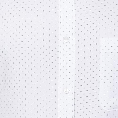 Image of Raymond Men Cotton Slim Fit Print Pattern Semi Cut Away Collar Formal Shirt