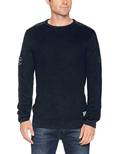 Camel active Crew GMT Dyed Structu Pullover Uomo