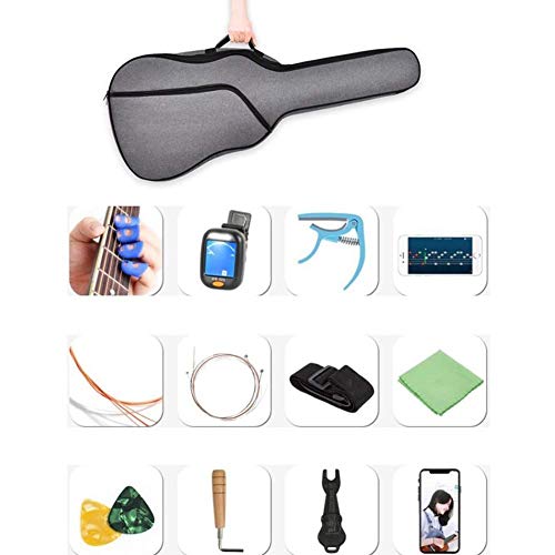 Kit de débutant de guitare acoustique Matte Classic Guitar Carry Backpack Kit de démarrage de guitare à angle biseauté… - Les Beatles, Paul McCartney, John Lennon, RIngo Starr, George Harrison Kit de débutant de guitare acoustique Matte Classic Guitar Carry Backpack Kit de démarrage de guitare à angle biseauté… – Image 3