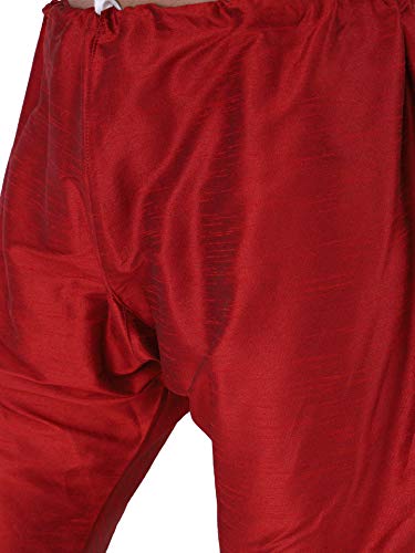 Image of HUZUR Men Pyjama,Churidar,Bottom wear,Silk Blend,Regular Fit,Wedding,Party,Festival,Family Funcation,White,Gold,Pajama