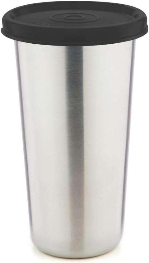 Signora Ware Stainless Steel Mini Tumbler/Food Storage with Lid | Air Tight Leak Proof Glass Tumblers for Office Gym Yoga Hiking Trekking Travel Home Kitchen (300Ml), Set of 1, (Color May Vary)