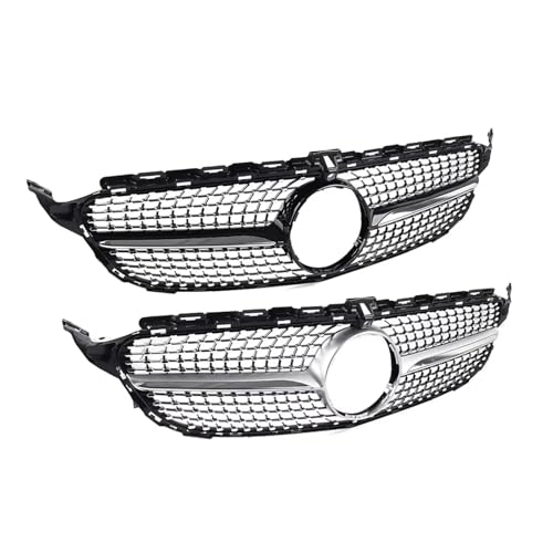 Calandre Diamant Pare-choc Avant Réparation Benz W205 C200 C300 C350 Argent