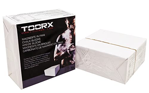 Toorx Doppio Panetto di Magnesite Marchiato CE 112 Gr Totale Altà qualità, Bianco, 9x9x4, 5 l'uno