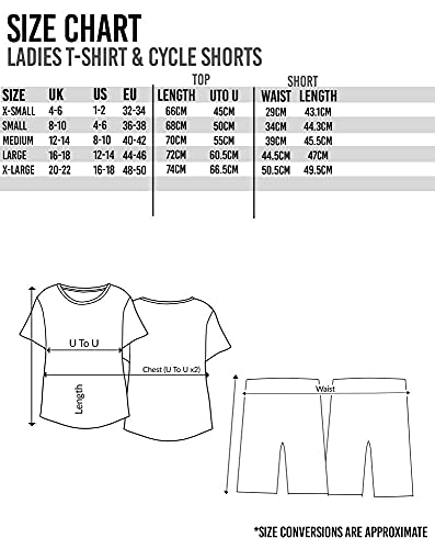 Harry Potter Pyjamas Womens Adults T Shirt With Cycle Shorts Loungewear Medium Grey #TOP6