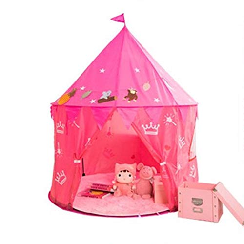 Arbas Casitas Infantiles Tela,Tienda Campaña Infantil,Casita Infantil,Carpa para Niños Plegable, NiñosLarge-Pink