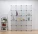 UNICOO - Multi Use DIY 20 Cube Organizer, Bookcase, Storage Cabinet, Wardrobe Closet - (Regular Cube, Semi-Transparent)