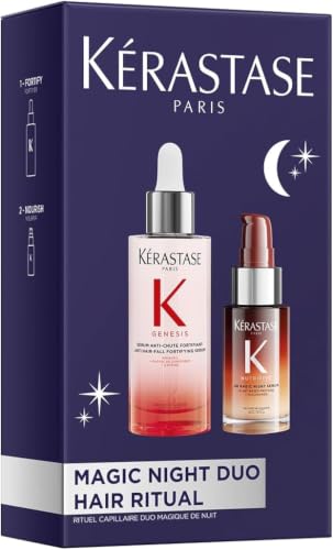 Kérastase Night Ritual Duo Gift Set, Scalp Serum & Overnight Hair Serum