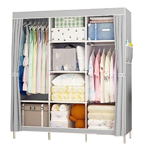 Armario de lona plegable para organizar ropa en habitaciones de invitados