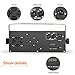 DJ Lights Sound Activated, RGBW Strobe Party Disco Lights with Remote, 4 in 1 Multi-effects Pattern Projector Lights Compatible with DMX-512 for Home Dance Wedding Event Party