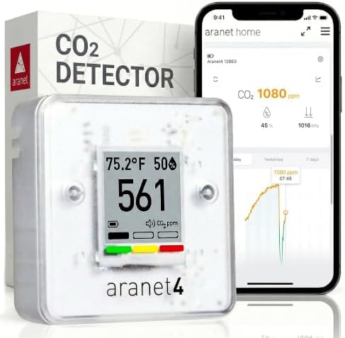 二酸化炭素モニター 二酸化炭素濃度計測器 CO2モニター 室内環境をスマホで管理!