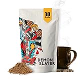 Demon Slayer Lion's Mane Mushroom Coffee Alternative | Low Caffeine with Ashwagandha, Maca, Cocoa, Turmeric, Cinnamon | Natural Energy & Focus | No Additives, Healthy Coffee Replacement