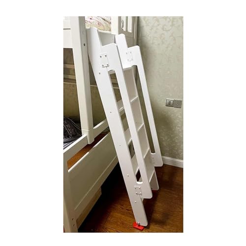 Escalera de madera para litera resistente de 5 pasos con tapas de pies 2
