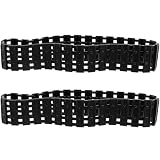 DIY Tank Model Tracks Replacement Parts 2pcs Plastic Black