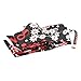 KAAVIYO Repeating Red Flower Pattern Umbrella Windproof Automatic Foldable Umbrells Auto Open Close for Men Women Kids