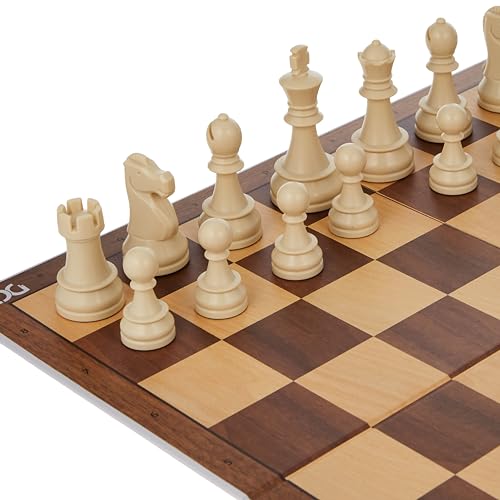 DGT Chess Starter Box con tablero plegable y piezas ponderadas miniatura 5