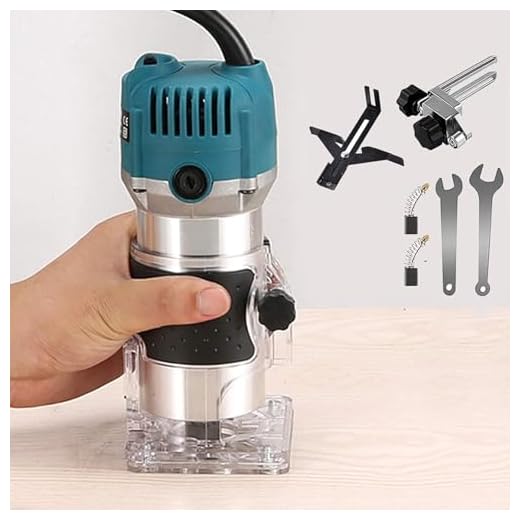 AKYPACH Wood Router,Router Tool Wood Trimmer Router Electric Hand Trimmer Laminate Milling Engraving Hand Machine Joiner Tool Electric for Slotting Trimming Carving 110V 800W 30000R/MIN