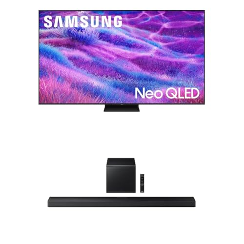 Image of Samsung 75-Inch Class Neo QLED 4K QN80F Series, Vision AI, Mini LED Smart TV (2025 Model, 75QN80F) Neo Quantum HDR + Samsung Q-Series Soundbar HW-QS700F 3.1.2 ch Subwoofer (2025 Model)