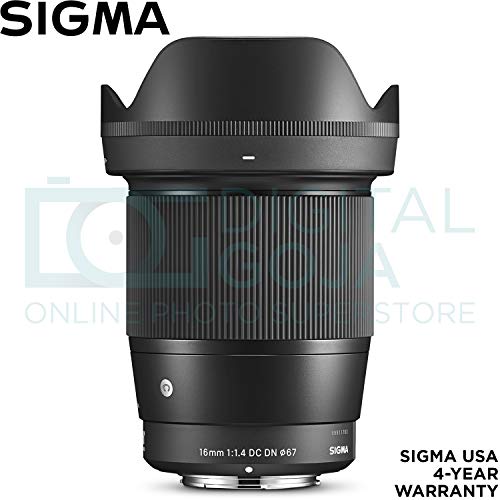 Sigma 16Mm F/1.4 Dc Dn Contemporary Lens For Canon Ef-M With Altura Photo Essential Accessory And Travel Bundle #TOP1
