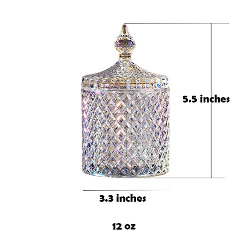 Rainie Love Home Basic Food Storage Jar With Lid, Cookie Tin,Biscuit Barrel,Decorative Candy Jar - 12 Oz #TOP1