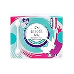 Lil-Lets Baby Wool Safety Buds, 1 x Pack of 60, Certified Organic, 100% Pure Wool Tips, Durable Paper Stems, Plastic Free Cotton Buds, Dermatologically Tested.