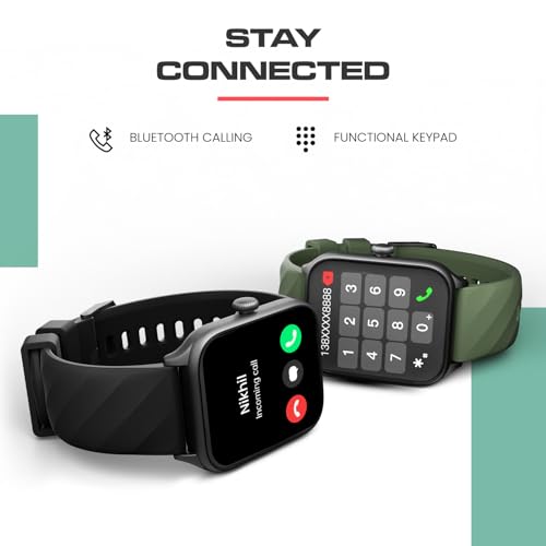 Image of CELLECOR E1 Flex 1.83 inch (46.48mm) HD Display Smart Watch, 500 Nits, 60Hz Refresh Rate, Bluetooth Calling, AI generated Watch Faces, 100+ Sports Modes, Health Suite, Voice Assistance (Black)