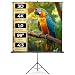 tectake® Projektor Leinwand Beamer, Projektionsleinwand HDTV tauglich, Beamerleinwand, Mobile Leinwand mit Ständer, LCD optimiert für HD und 3D, Gain Faktor 1,0, für Heimkino, TV - 178 x 178 cm