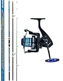  Combo Pesca Surfcasting Canna Tre Sezioni con Mulinello e Filo