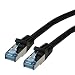 Produktbild ROLINE Patchkabel Kat.6A S/FTP (PiMF), Component Level, LSOH, schwarz, 1,5 m