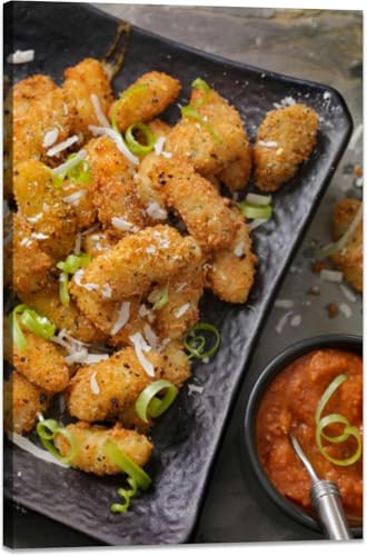 Canvas Wall Art for Living Room Parmesan and Herb Crusted